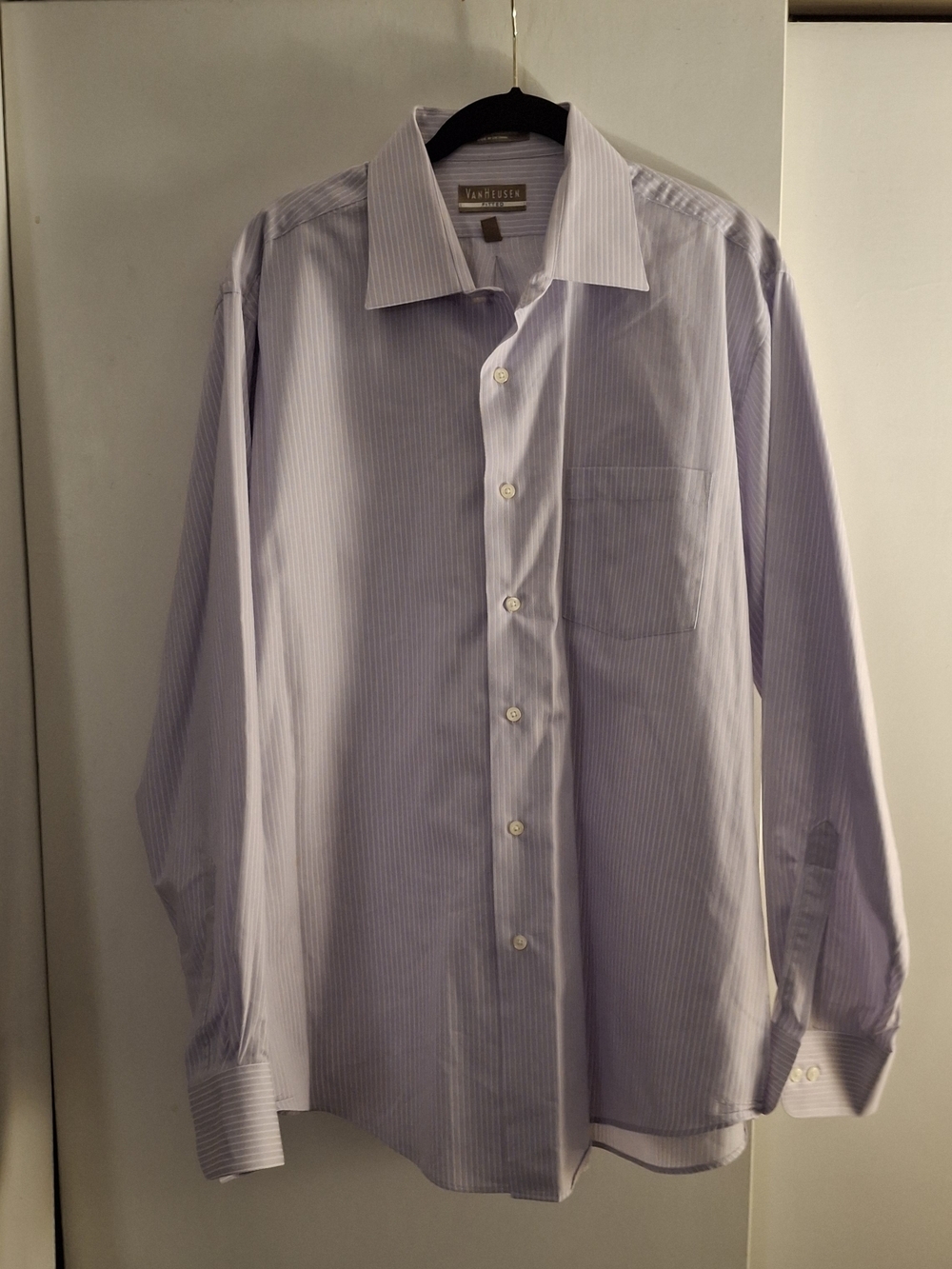 Van Heusen Men's Lavender Stripe Dress Shirt